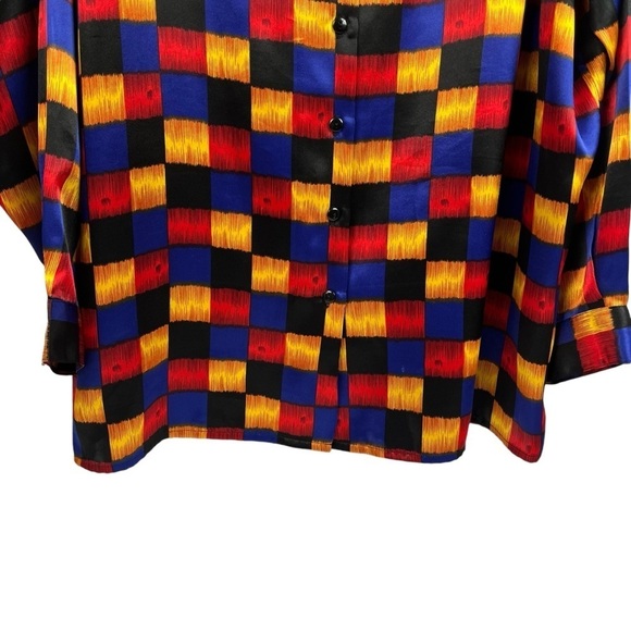 TR Bentley Plus Womens Blouse Button Front Long Sleeve Top 24W - Picture 5 of 9